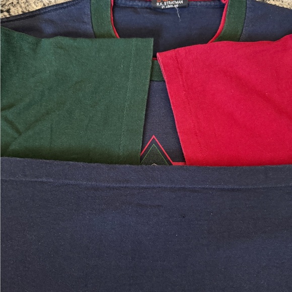 Vintage Harley Davidson Tri Color Color Block Single Stitch T Shirt - Picture 6 of 11